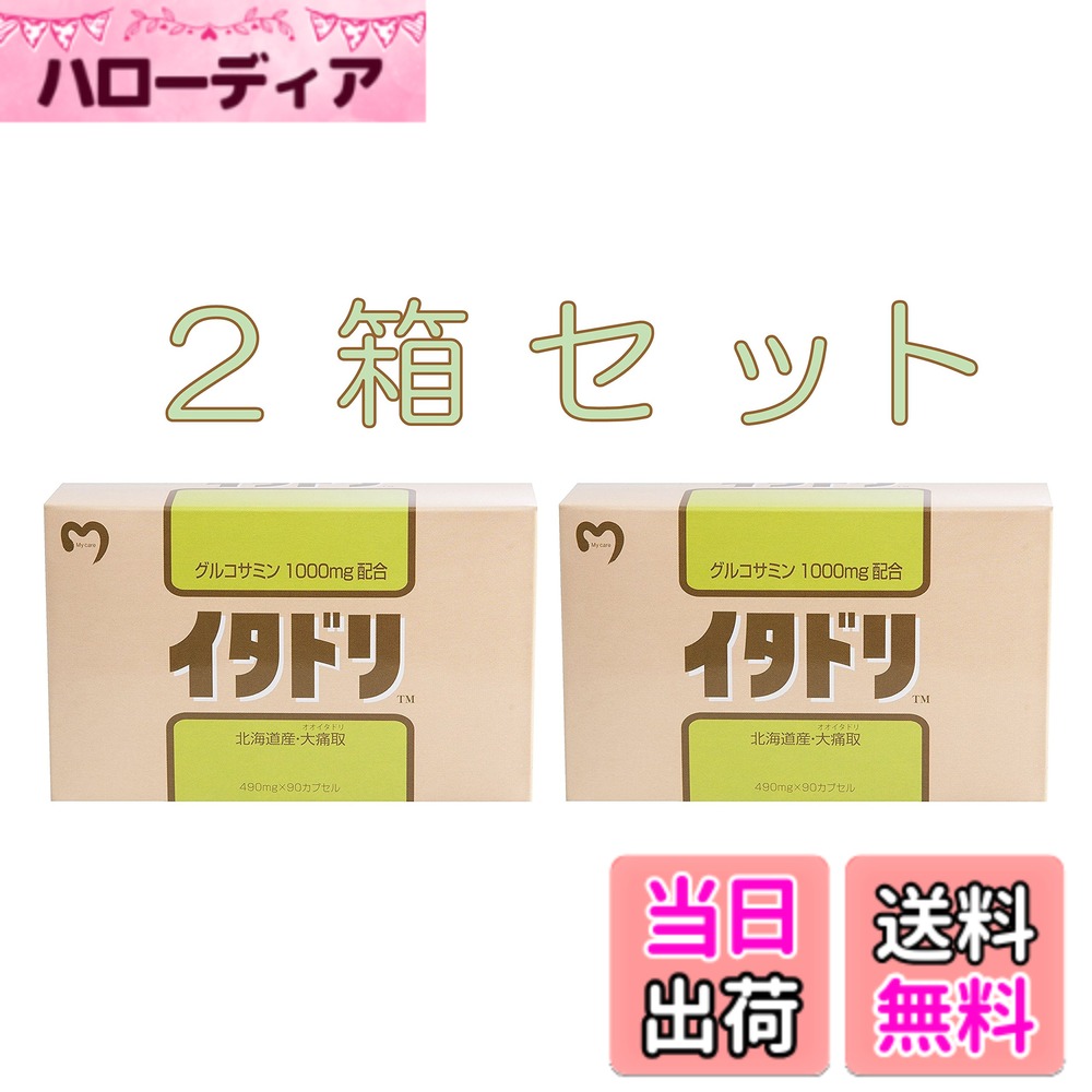 【貨物輸送無料】Nikitea 【 2箱仕掛ける 】 マイ世話をする イタドリ 490mgx90粒（グルコサミン1000瓱・北海道産大痛取）