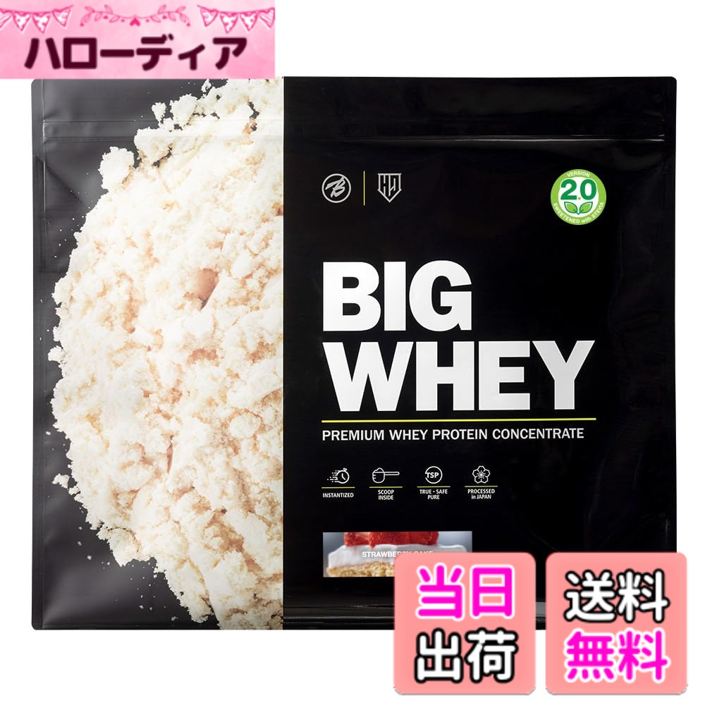 【貨物輸送無料】バルク運動競技 タンパク質 ビッグホエイ ホエイプロテイン 人工あま味料不当て嵌める 甘さ慎みぶかい 5kg オランダ苺西洋菓子味わい WPC