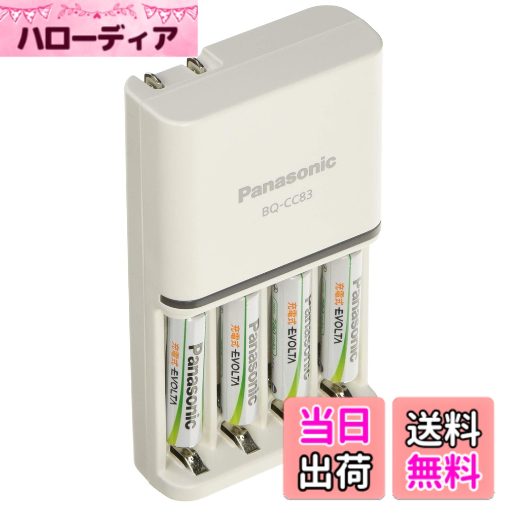 【貨物輸送無料】パナソニック 単4形 申し受ける式エボルタ 4本付申し受ける器仕掛ける K-KJ83MLE04