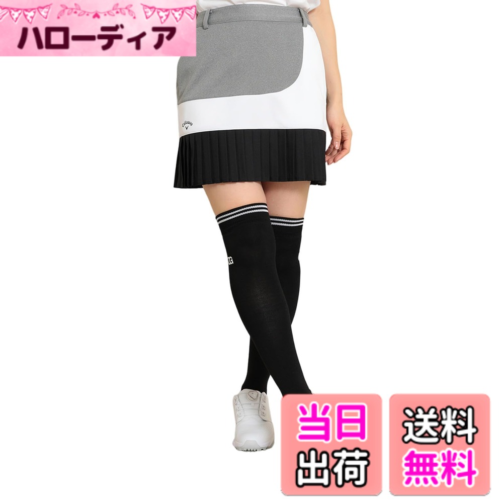 【貨物輸送無料】[キャロウェイ] レディース スコート (セットアップ客体・ダンボール編み物) / ゴルフ / C24128202 1021_薄墨色 L