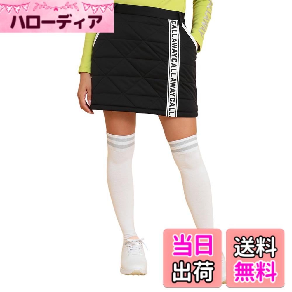 【貨物輸送無料】[キャロウェイ] レディース スコート (はやりっ子伸ばすこと:撥水溶性・透湿性・防風性) / ゴルフ / C24228209 1010_黒いこと L