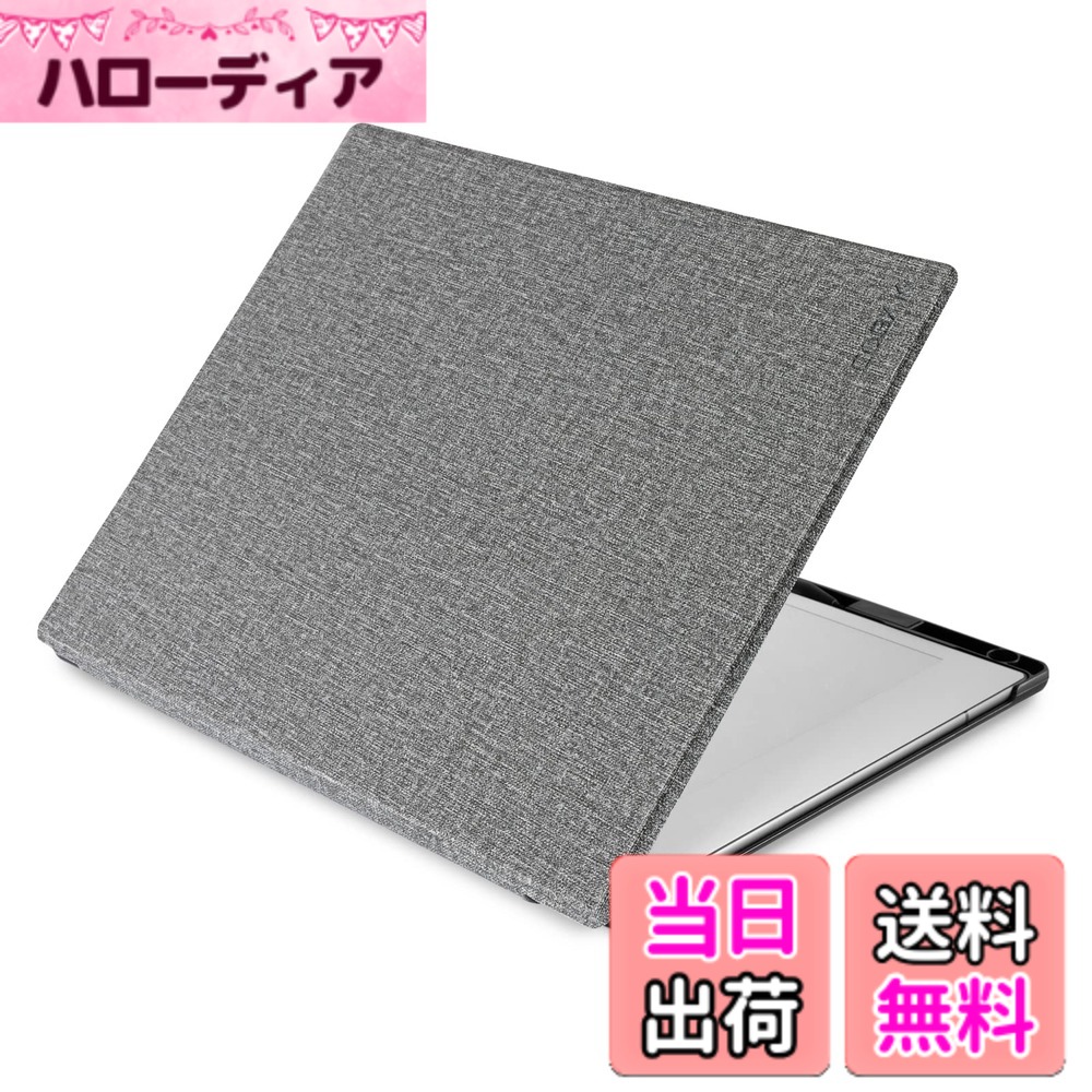 【送料無料】CoBak ケース Remarkable 2 ペーパータブレット用 - 軽量でハードなバックシェル保護ブックフォリオカバー ペンホルダー内蔵 - 2020年発売の10.3インチ用 (グレー)｜ハローディア店
