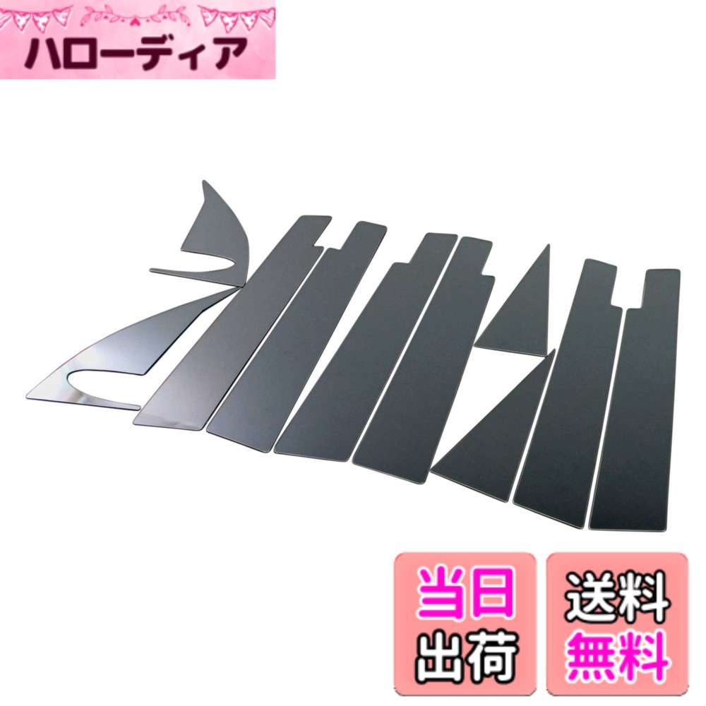 【送料無料】BRIGHTZ エクストレイル T31 ブラックメッキピラーパネルカバー 10PC バイザー有り用 【 PIL-BLA-120 】 5076