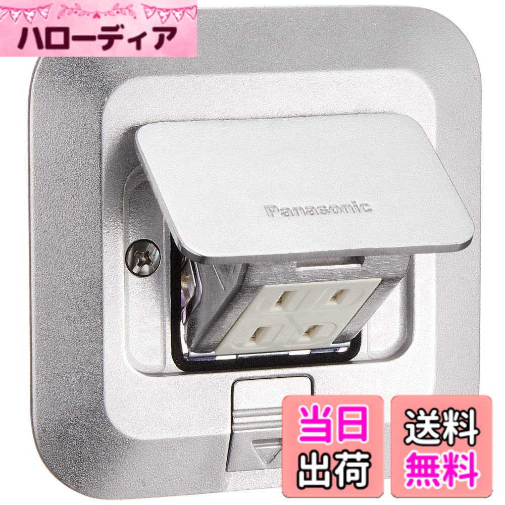 【貨物輸送無料】パナソニック(Panasonic) アップコンシルバー 営造物・バス発着場用 角型 2コ用 2P15A 125V DU5340P