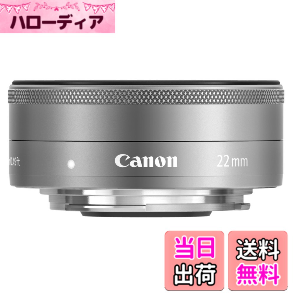 【貨物輸送無料】Canon 単興味の中心広角水晶体 EF-M22粍 F2 STM しろがね色 鏡鑑受け答え一眼相応う EF-M222STMSL