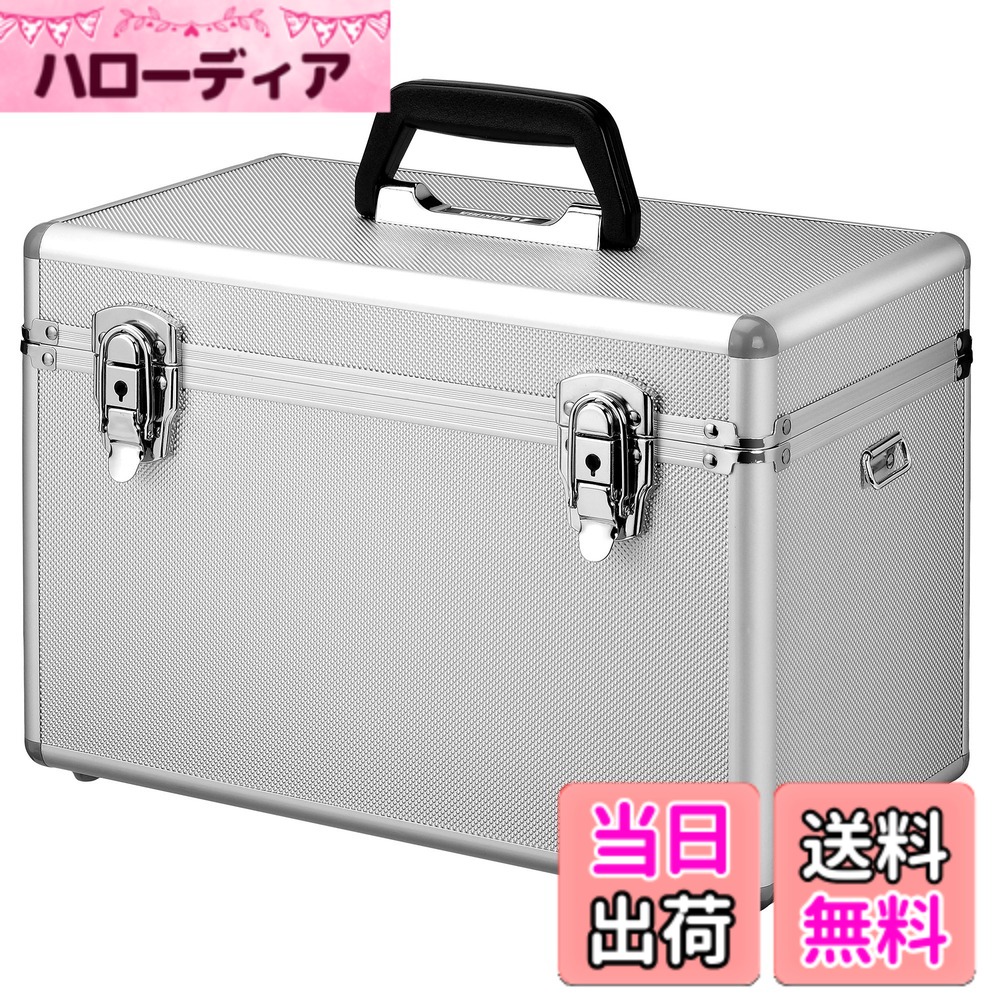 【送料無料】ハクバ HAKUBA ハードケース アルミケース AC-02 ボックスL 15L 大型一眼レフカメラ収納 ショルダーベルト付 シルバー ALC-AC02-L｜ハローディア店 7,673円