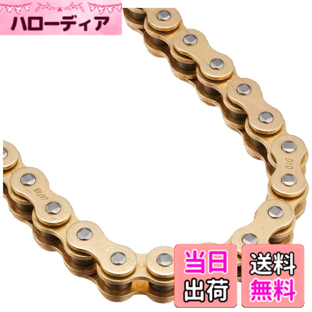 【送料無料】D.I.D(大同工業)バイク用チェーン 軽圧入クリップジョイント付属 520VX3-102FB G&G(ゴールド) X-リング 二輪 オートバイ用 321167