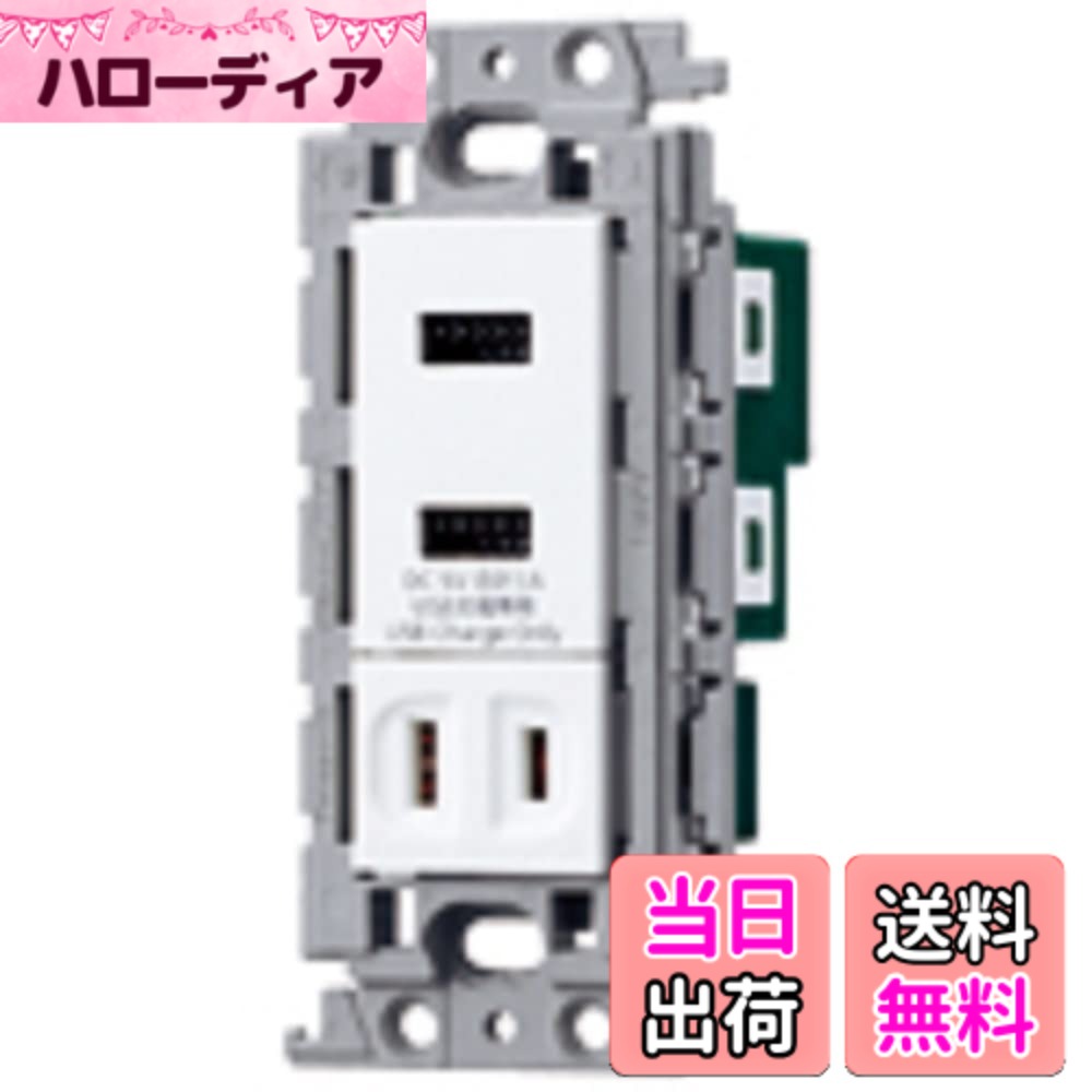 【貨物輸送無料】パナソニック(Panasonic) 全ての存在つづき物広広とした21 埋込 申し受ける用 差し込み2界面 3A シングル差し込み付 白いこと WTF14764W