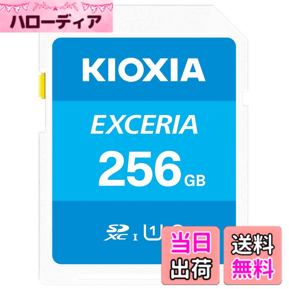【送料無料】KIOXIA(キオクシア)【日本製】SDカード 256GB SDXC UHS-I Class10 読出速度100MB/s 国内正規品 メーカー5年 KLNEA256G