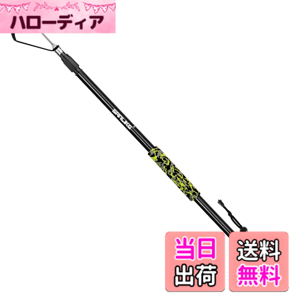 【貨物輸送無料】SANLIKE 魚釣り用ギャフ 軽さ ギャフ 葉物 Floating Gaff 硝子衣料繊維 落っこちる押しとどめる紐付き 大型魚当てはめる 化けの皮 3.1m