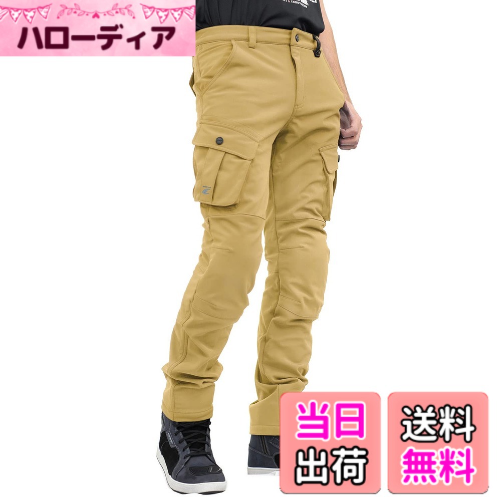 【送料無料】[KOMINE] バイク用 パンツ プロテクトウインドプルーフウォームカーゴパンツ PK-926 防風 秋冬向け 07-926 レディース Beige WM