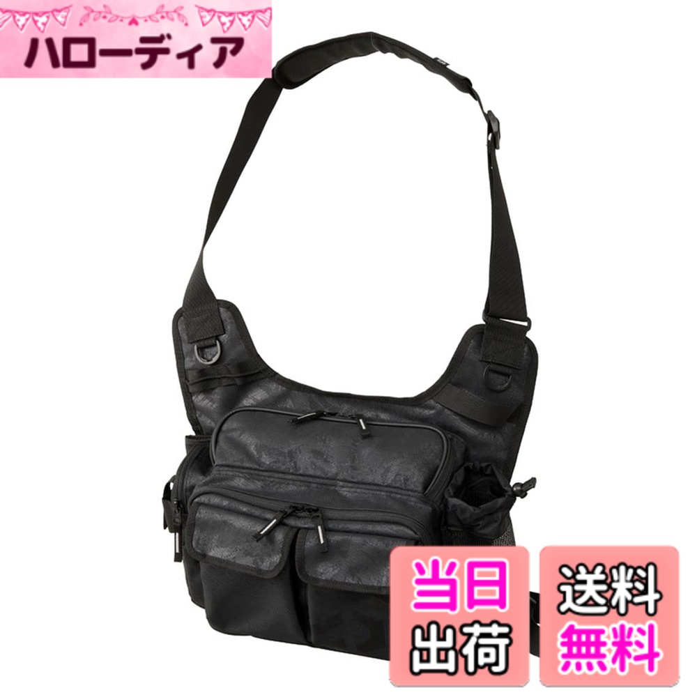 【送料無料】ダイワ(DAIWA) サイドフィットバッグ(D) スパイラルブラック 14x34x25cm