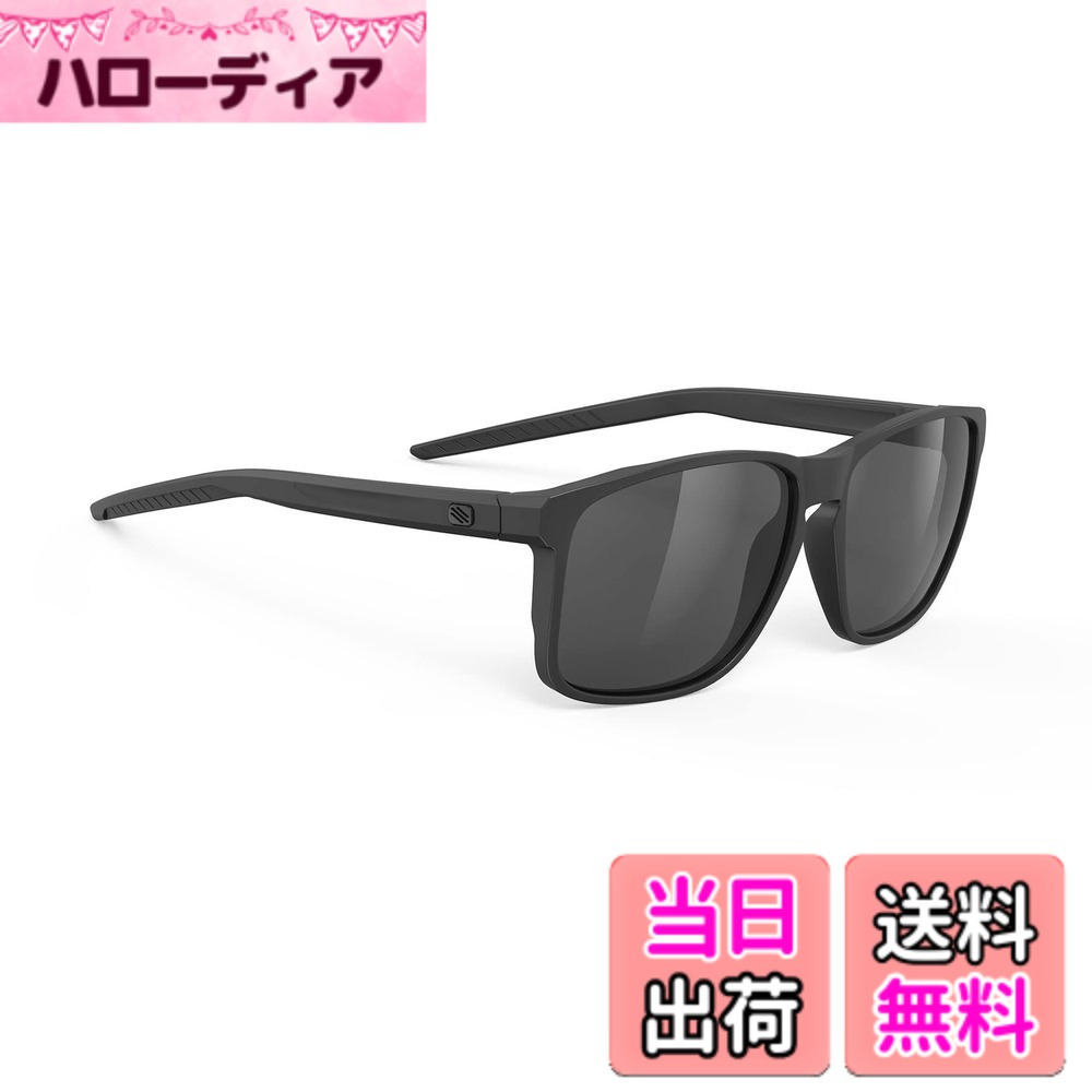 【貨物輸送無料】[RUDYPROJECT] 黒眼鏡 OVERLAP 重なり ブラックマットフレーム ポラール3FX 薄墨色水晶体 SP775906-0000 58粍