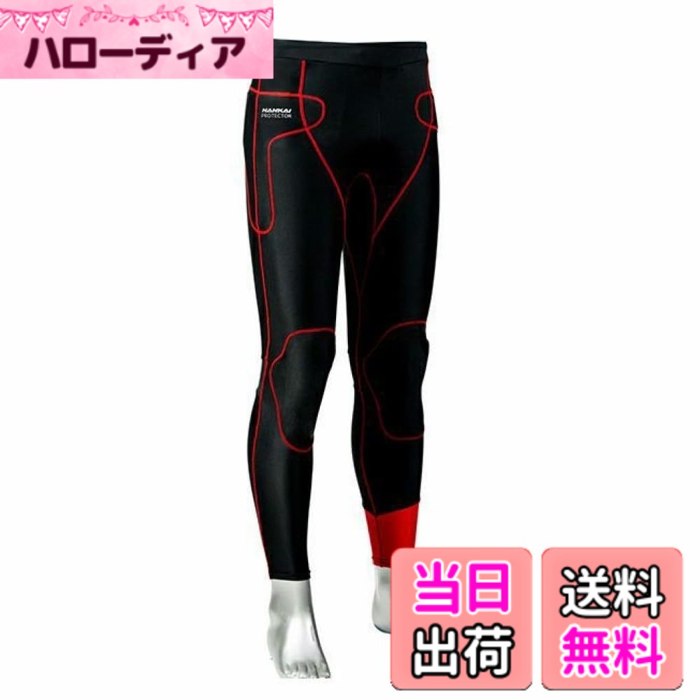 【送料無料】[南海部品] プロテクターインナーパンツ メンズ ブラック/レッド LL SDW-3060