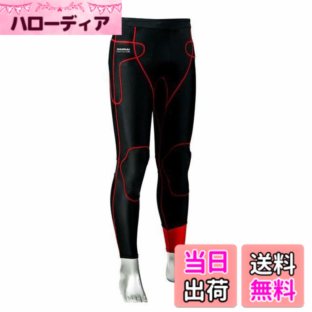 【送料無料】[南海部品] プロテクターインナーパンツ ブラック/レッド WM SDW-3060