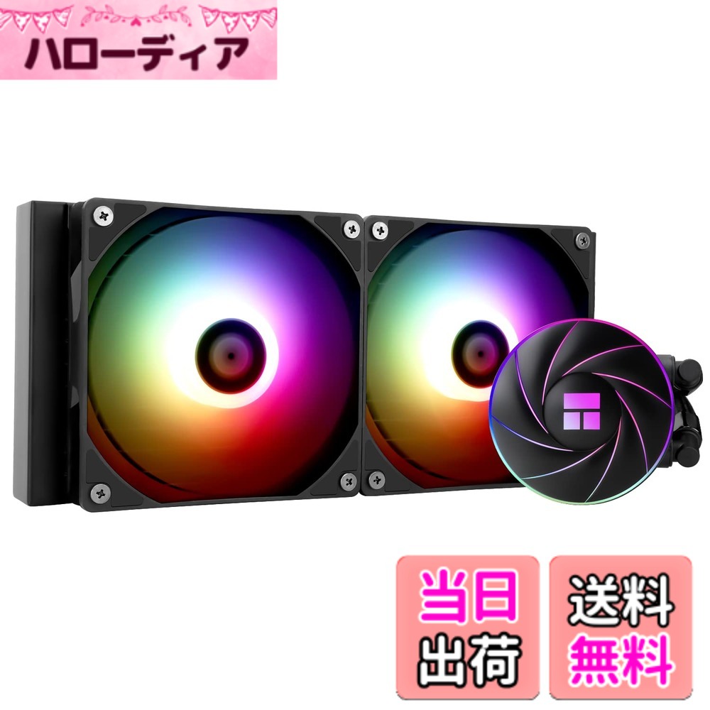 【貨物輸送無料】Thermalright AQUA ELITE 240 ARGB 水冷中央処理装置空調設備、240空調設備大いさ、120粍 PWM愛読者x2、S-FDBベアリング、AMD/AM4、INTEL LGA1150/1151/1155/1156/1200/2011/1700 用ARGBオールインワン水冷空調設備。