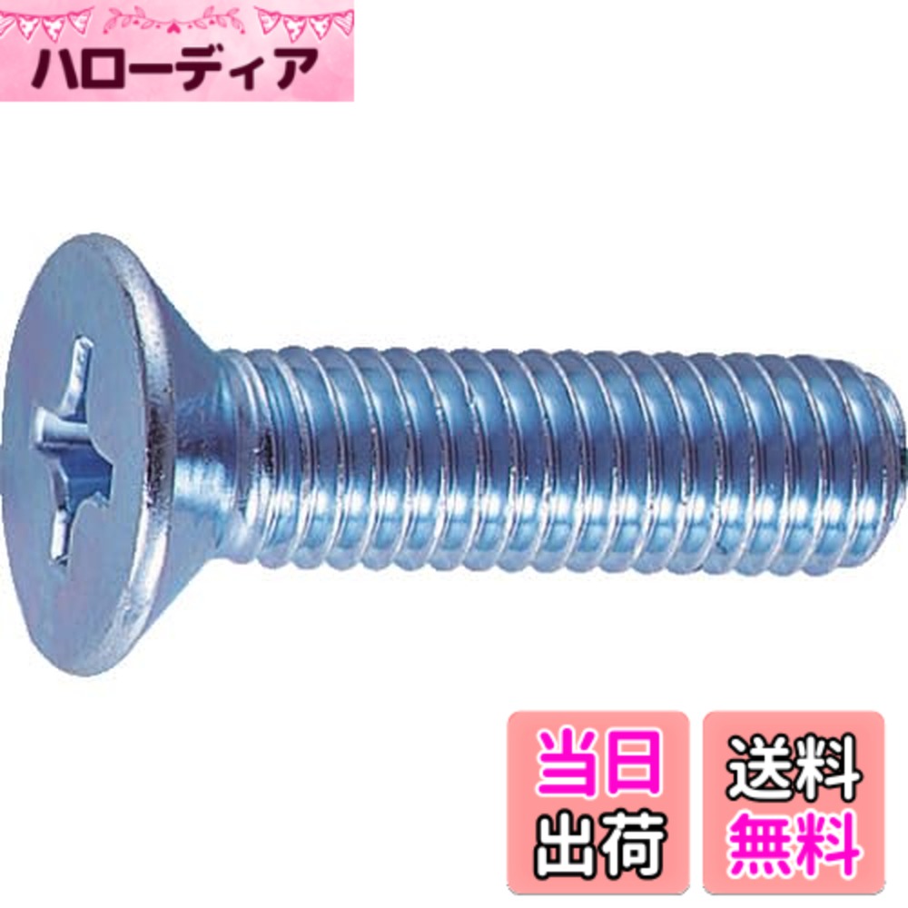 【送料無料】トラスコ中山(TRUSCO) 皿頭小ねじ ユニクロ 全ネジ B020610 M6x10 100本入 x 10パック x 【ケース販売】