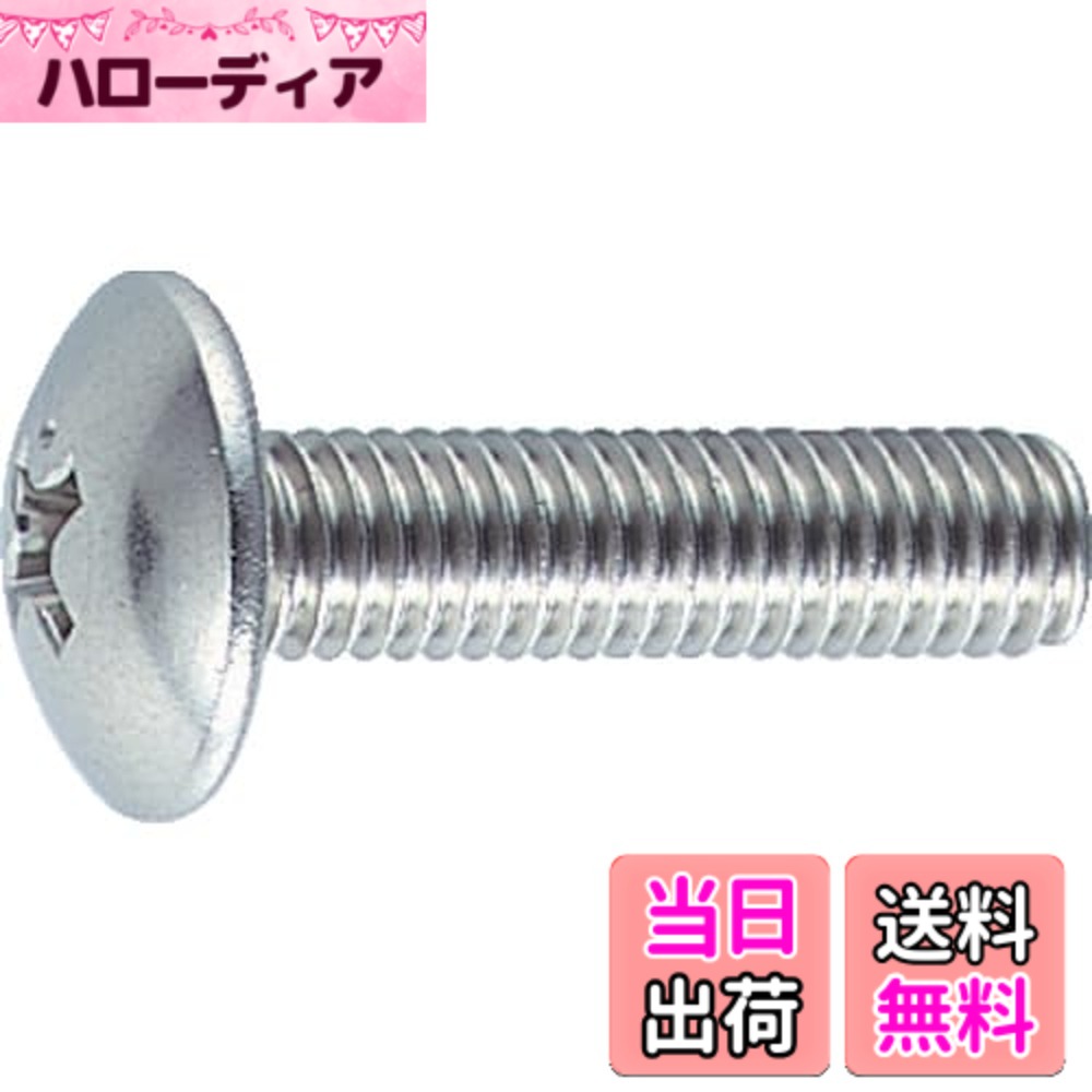 【送料無料】トラスコ中山(TRUSCO) トラス頭小ねじ ステンレス 全ネジ B520516 M5x16 60本入 x 10パック x 【ケース販売】｜ハローディア店