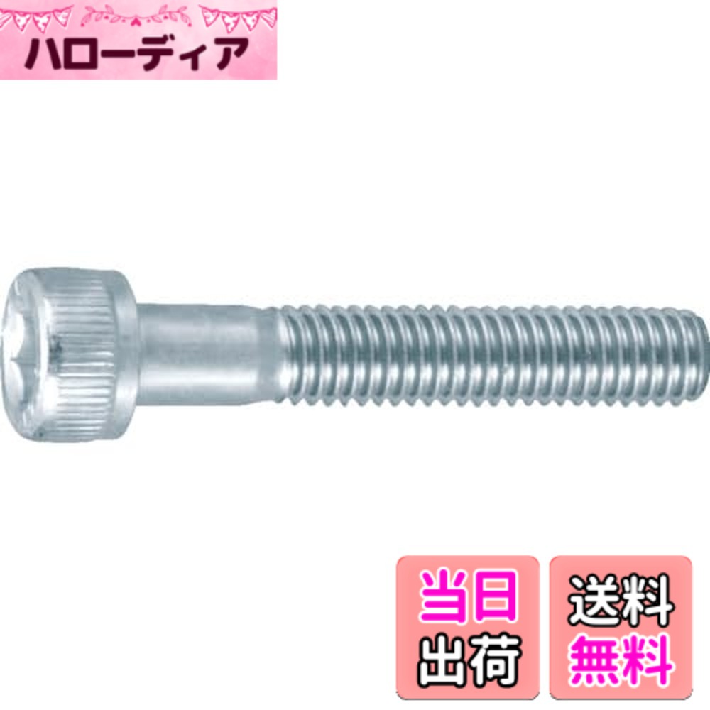 【貨物輸送無料】TRUSCO(トラスコ) 六角穴付雄捩子三価 白 半螺子釘 大きさM5x35 16本入 B730-0535 x 10PK【容れもの売りわたす】
