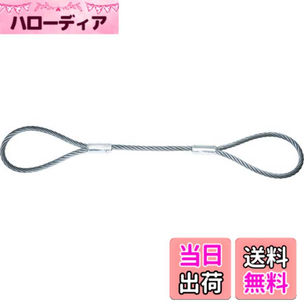 【送料無料】TRUSCO(トラスコ) ワイヤーロープスリング Aタイプ アルミロック 18mmx2m TWAL-18S2 x 5 【ケース販売】