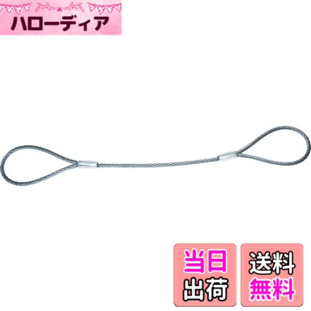 【送料無料】TRUSCO(トラスコ) ワイヤーロープスリング Aタイプ アルミロック 10mmx4m TWAL-10S4 x 5 【ケース販売】