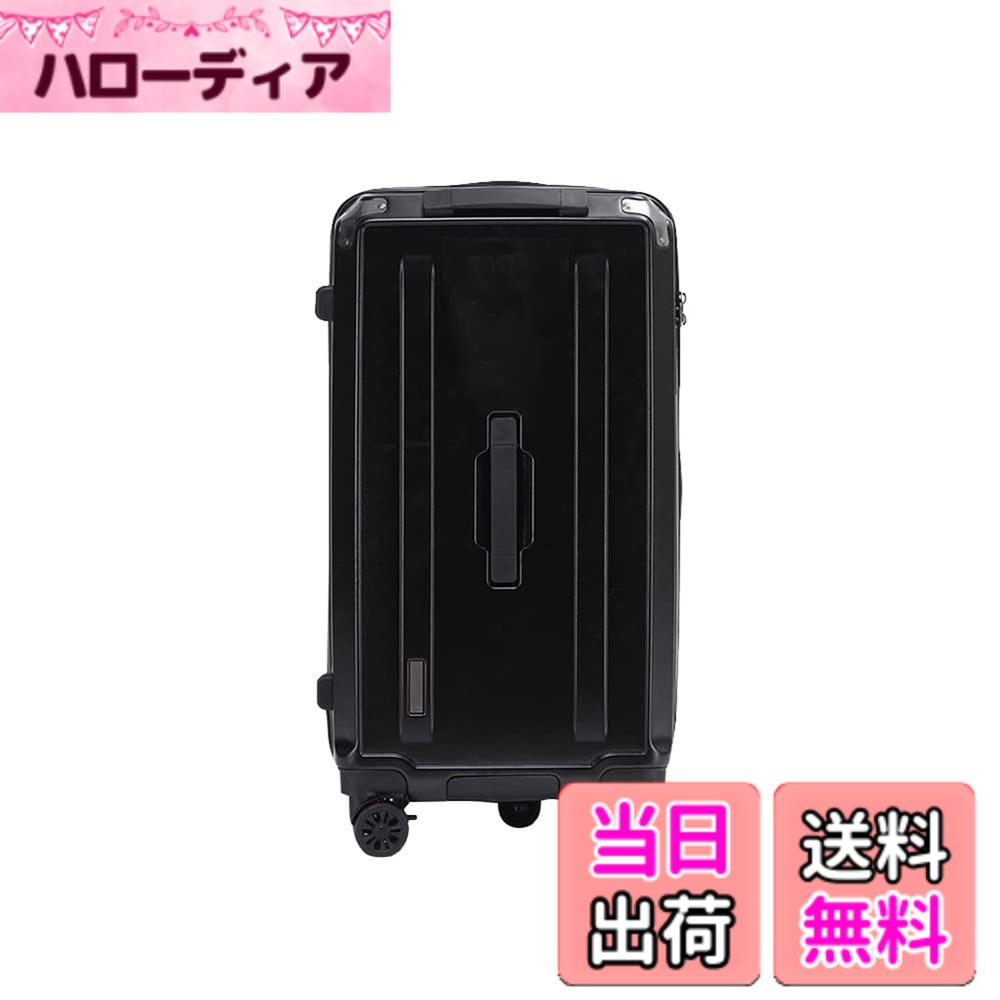 【送料無料】[DINGHANG] スーツケース キャリーケース キャリーバッグ ファスナー式TSAダイヤルロック ダブルキャスター Lサイズ 7泊以上 92L 28インチ 無料受託手荷物 旅行 ビジネス 出張 ブラック