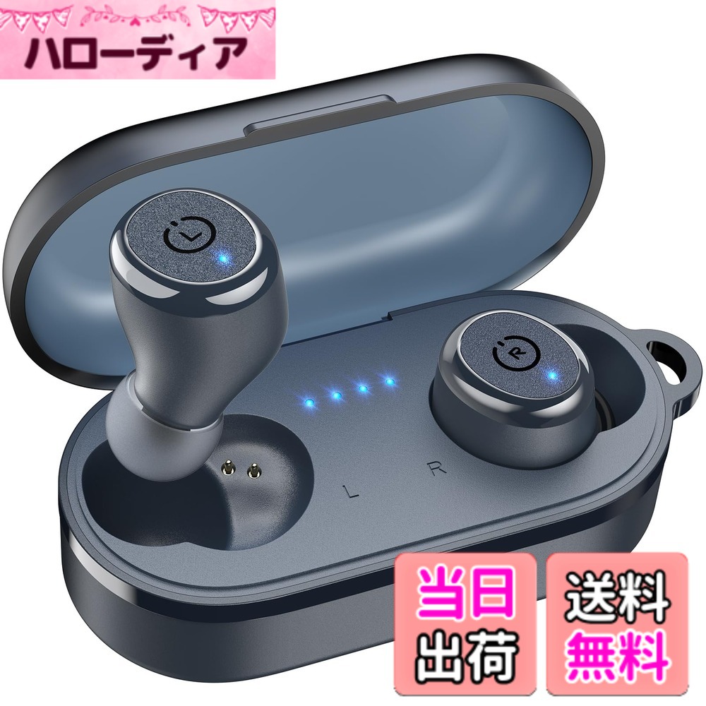 【送料無料】TOZO T10 イヤホン bluetooth ワイヤレスイヤホン 中低音域 暖色系音質 AI 通話時 ノイズキャンセリング 快適装着 カスタムEQ「寒色系に変換可能」 専用アプリ対応 AIチャット/音声通訳会議記録/カスタムタッチ操作 IPX8相当の防水性能 軽量 最大約55時間の
