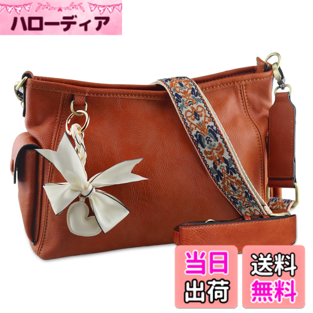 【送料無料】K I T A T U ショルダーバッグ レディース トートバッグ 斜め掛けバッグ ハンドバッグ 肩掛け カバン 斜めがけ 2way おしゃれ 大容量2 柔らかい シンプル カジュアル 手持ち 人気 通勤 (オレンジ, M)