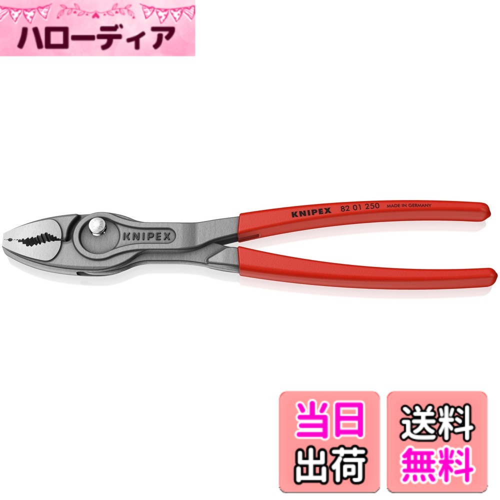 【貨物輸送無料】クニペックス KNIPEX ツイン手持ち部分 スリップジョイントプライヤー 開口部幅自然調整能力のある 螺旋釘外し 磨り減らすした雄捻子 中毒者などあらゆるその儀をしかっかり掴める プラスチックコーティングハンドル 250粍 裏張り付き添い人 8201-250SB