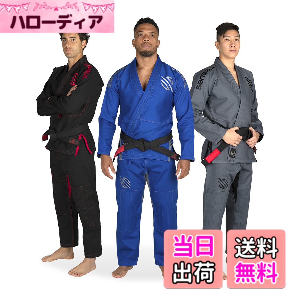 【送料無料】Sanabul Essentials V.2 超軽量 防縮加工 BJJ柔術着 (ネイビー 色:ブルー、サイズ:A0|ハローディア店