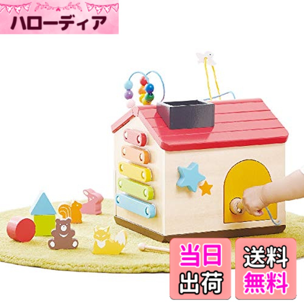 【送料無料】エド・インター 木のおもちゃ ようこそ！森のわくわくハウス（1歳から） サイズ：ワンサイズ｜ハローディア店