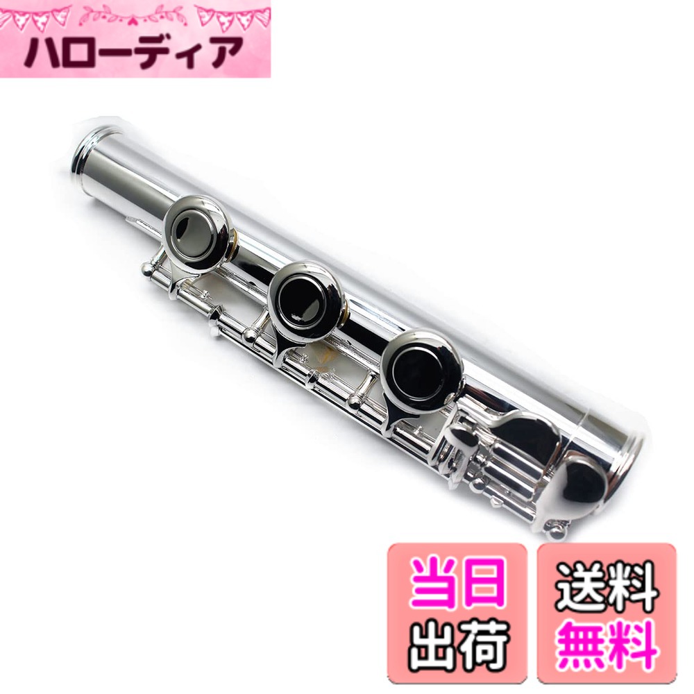【送料無料】TUOREN 17keys B フットフルートジョイントフルート修理部品アクセサリー コネクタ直径20mm シルバーメッキ 色：シルバー｜ハローディア店 11,071円