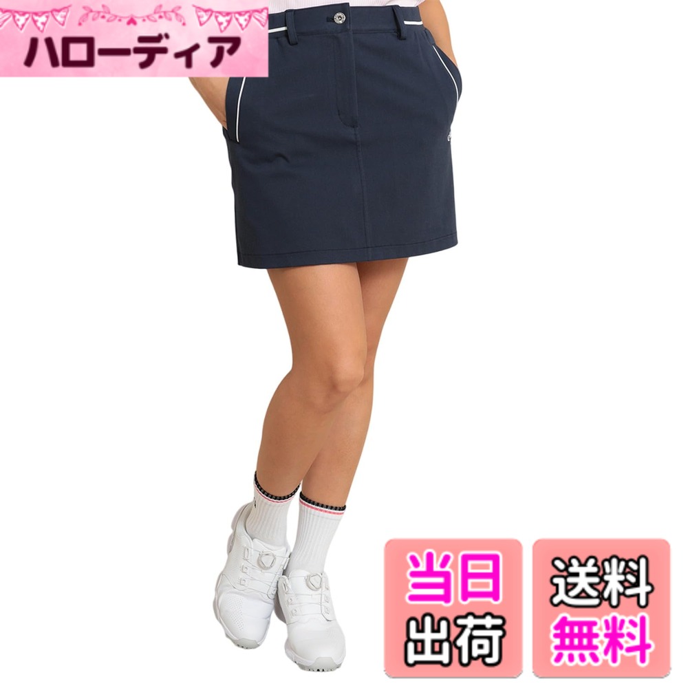 【貨物輸送無料】[キャロウェイ] レディース 撥水 スコート(第一義的・8WAY伸ばすこと) / ゴルフ / C24128200レディース 色：1120_米国海軍、大きさ：L