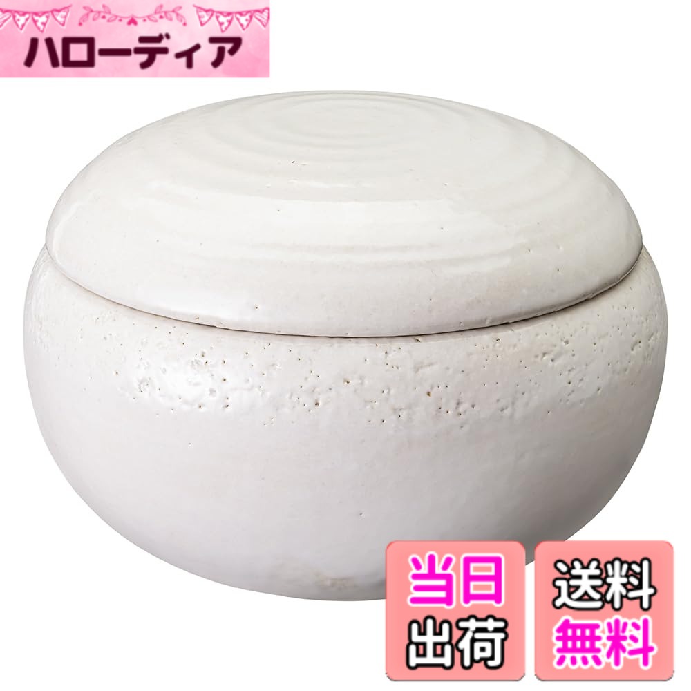 【送料無料】アンドエヌイー(&NE) 萬古焼 色：1. おひつ 大 白