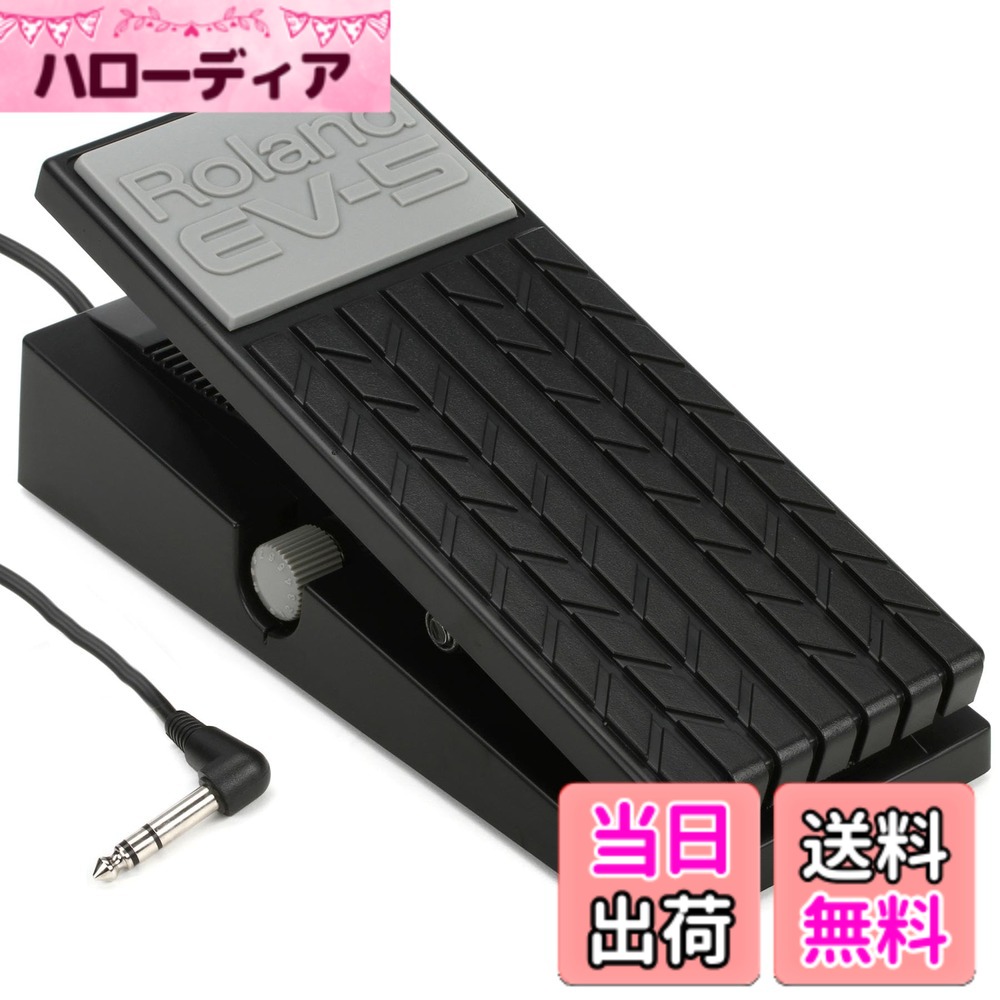 【送料無料】Roland ローランド エクスプレッションペダル EV-5 小型ペダル 音量コントロール シンセ/キーボード/エフェクター 軽量 ブラック 黒 色:黒|ハローディア店