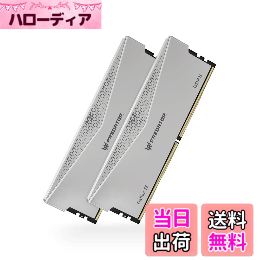 【送料無料】Acer Predator Pallas II DDR5 PC用メモリ 色：シルバー、サイズ：32GB CL36｜ハローディア店
