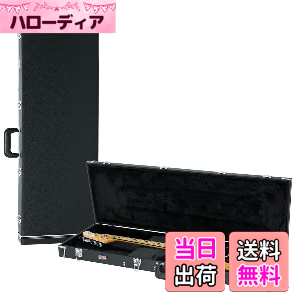 【送料無料】Gator Cases ゲーター ハードケース エレキベース用 ジャズベース/プレシジョンベースタイプ対応 木製 Deluxe Wood Series GW-BASS 【国内正規品】 色:ブラック、サイズ:全長1,194 mm深さ95 mm|ハローディア店