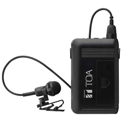 【送料無料】TOA ワイヤレスマイクロホン タイピン型 800MHz WM-1320 色：ブラック｜ハローディア店