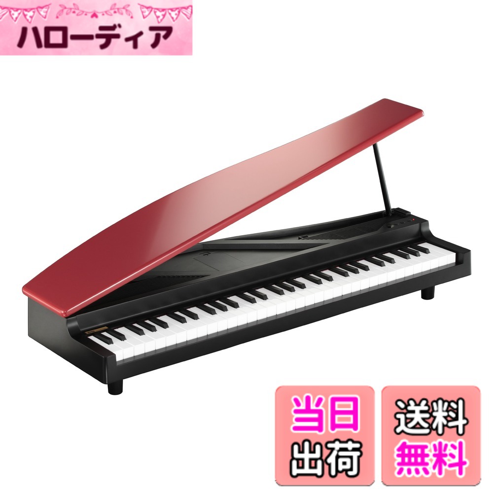 【送料無料】KORG MICROPIANO マイクロピアノ ミニ鍵盤61鍵 色：レッド
