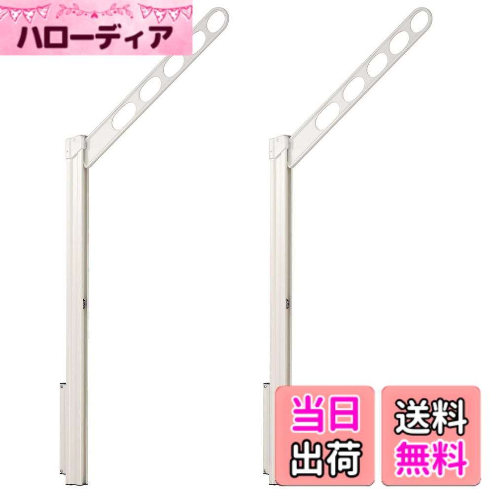 【送料無料】川口技研 腰壁用物干し ホスクリーン GP・GPL 色：ホワイト、サイズ：アーム:55cm