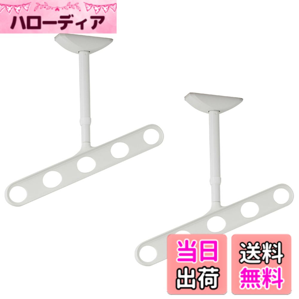 【送料無料】川口技研 軒天用物干し ホスクリーンZA/ZAN型 色：ピュアホワイト、サイズ：48cm~55cm