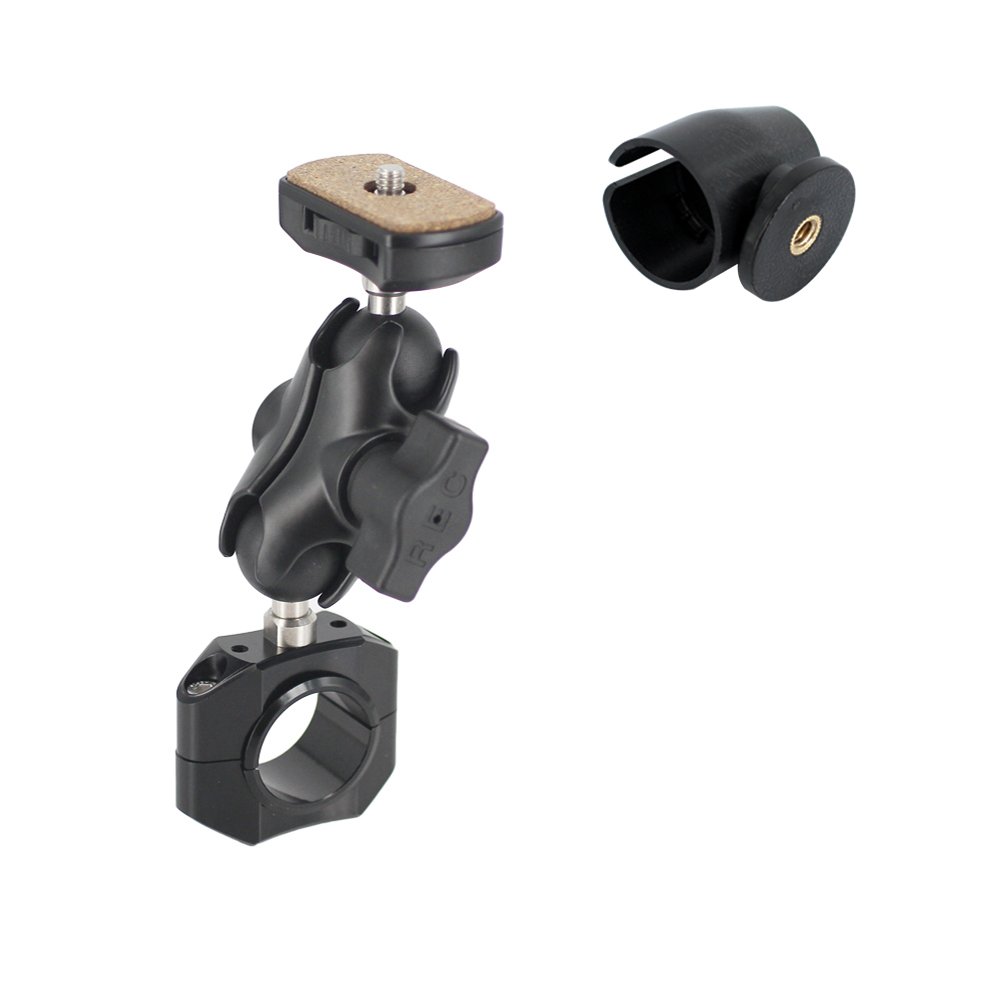 【送料無料】REC-MOUNTS Panasonic wearable camera パナソニック ウェアラブルカメラ HX-A1H/HX-A500/HX-A100 用マウント サイズ：φ28.6/φ31.8 アームS 62mm｜ハローディア店