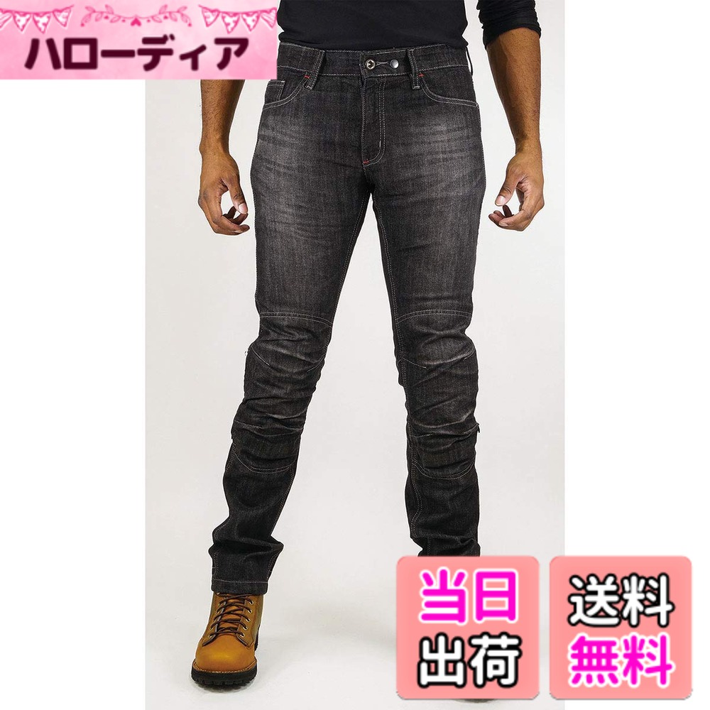 【送料無料】コミネ(KOMINE) バイク用 WJ-7373 WJ-737 S ジーンズ 色：ブラック、サイズ：2XL｜ハローディア店
