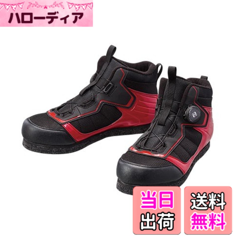 【貨物輸送無料】シマノ(SHIMANO) カットラバーピンフェルトフィットシューズ LT FS-041Q 色：赤いこと、大きさ：29.0 糎