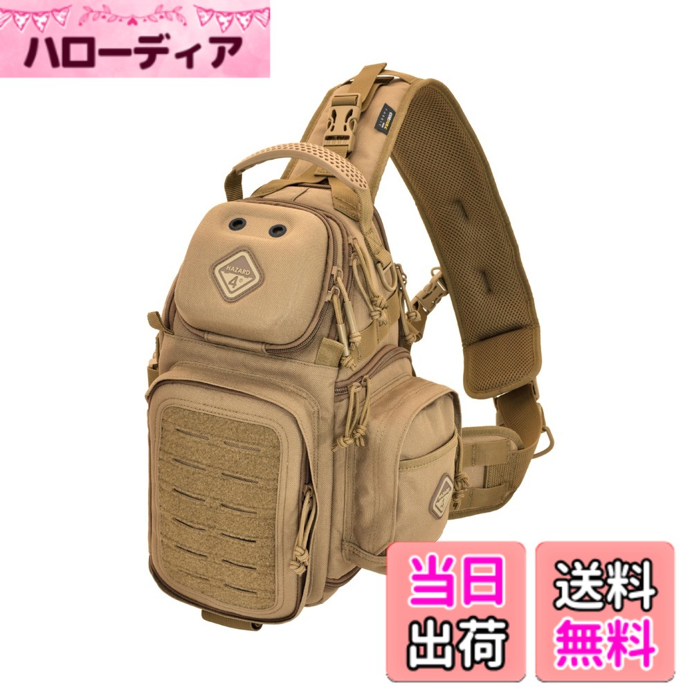 【貨物輸送無料】HAZARD4 一眼二眼レフ写真機用 スリングカメラバッグ Freelance - photo and drone tactical sling-pack 色：Coyote、大きさ：並大抵