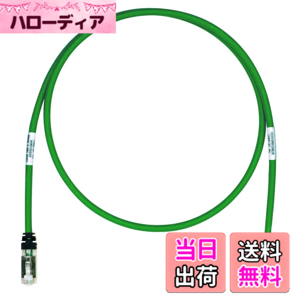 【貨物輸送無料】パンドウイット 遮蔽物 ローカルエリアネットワーク有線テレビ CAT6A 労働者階級遣りくち 各色 STP6X 色：緑、大きさ：15m