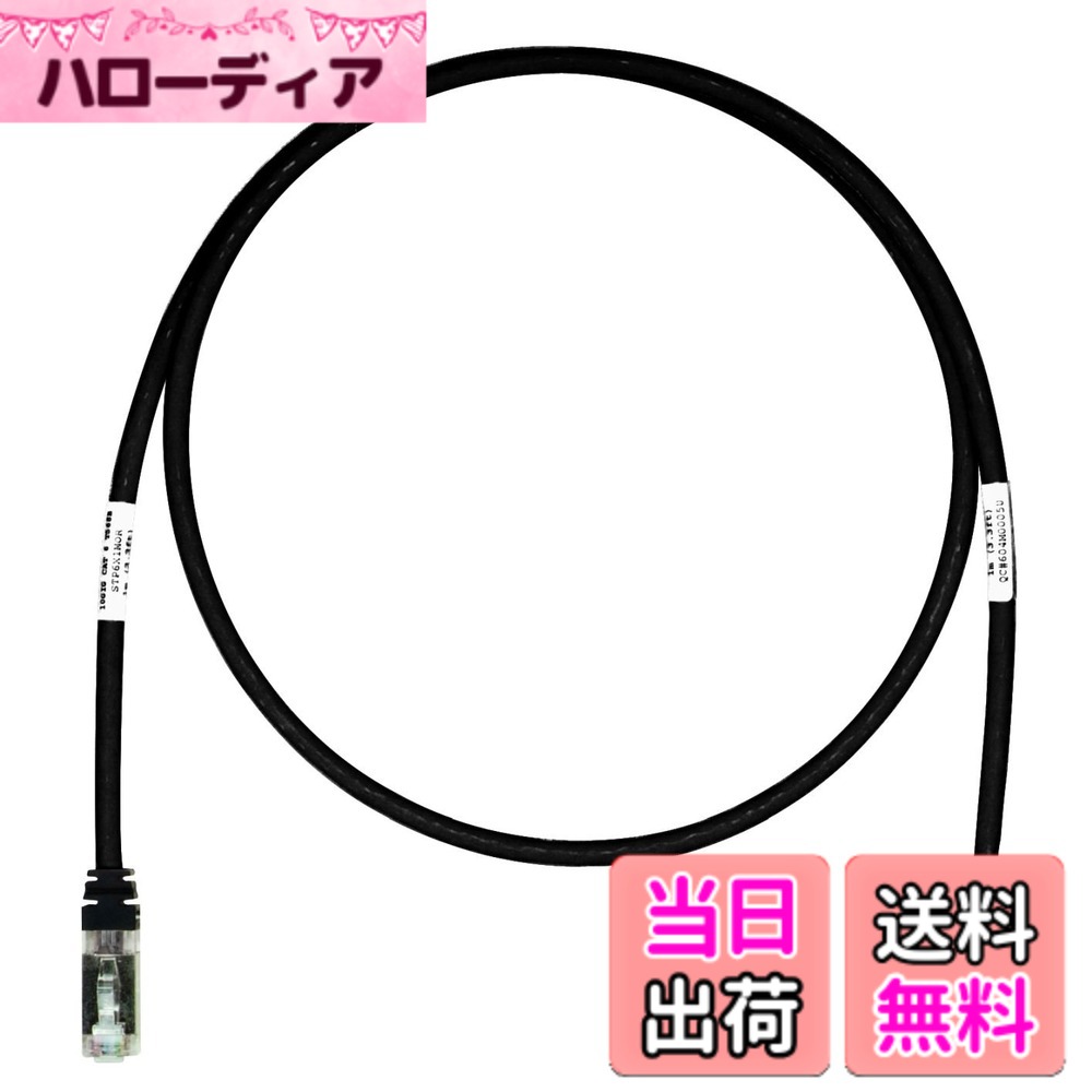 【貨物輸送無料】パンドウイット 遮蔽物 ローカルエリアネットワーク有線テレビ CAT6A 労働者階級遣りくち 各色 STP6X 色：黒、大きさ：10m