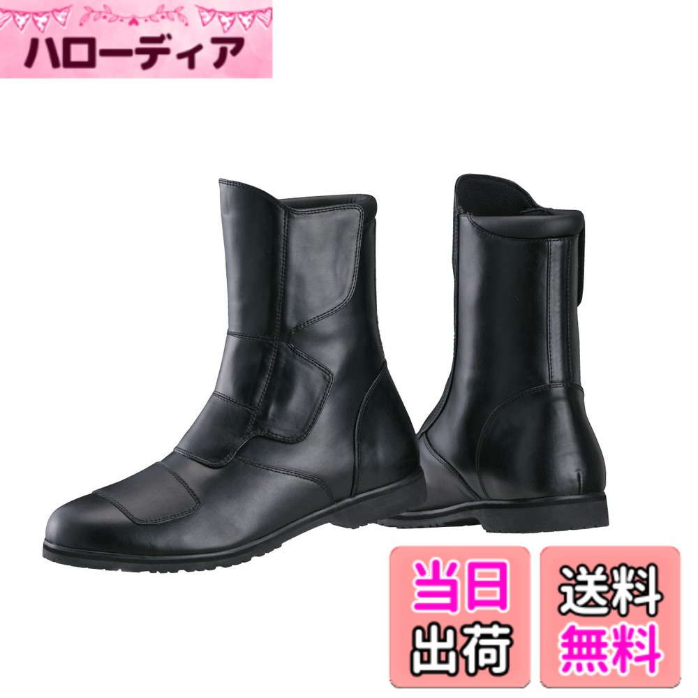 【送料無料】南海部品 NTB-42 ノンファスナーPUショートブーツ 色：ブラック、サイズ：27.0 cm