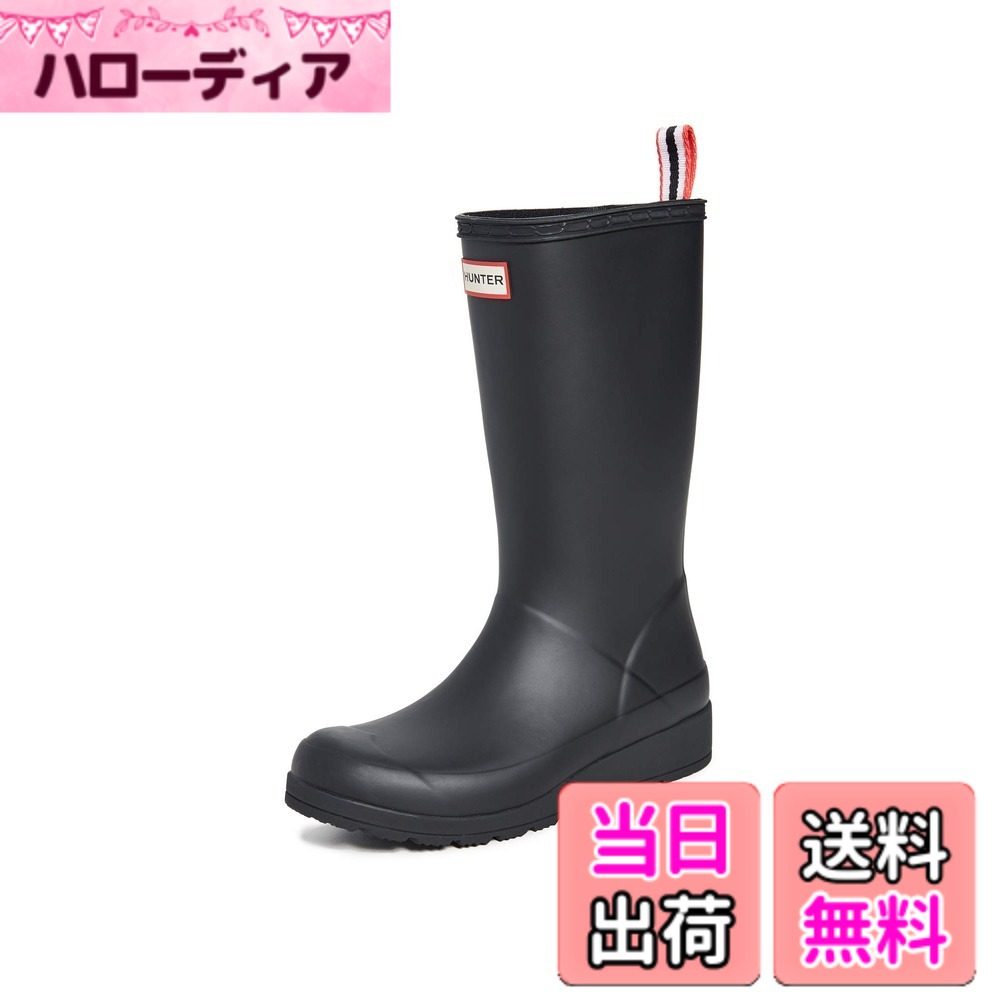 【貨物輸送無料】[山立ち] レディース 【レディース】 プレイブーツトールレインブーツ 色：黒いこと、大きさ：25.0 糎