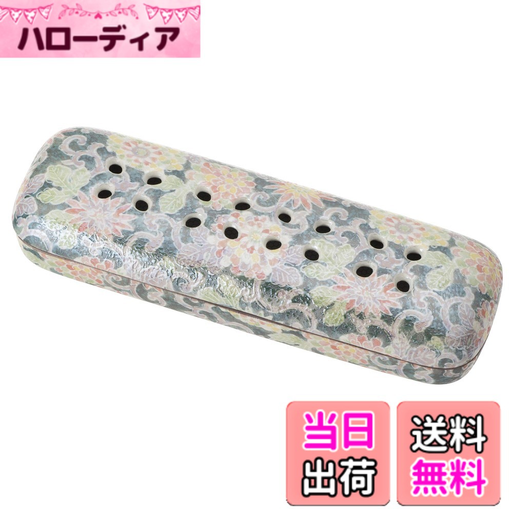 【貨物輸送無料】サンメニー 取り替えっこ用 網 小 寝かせる 線香皿 用 金属元素網 日本製 室内装飾に馴染む 今めかしい お 香 線香 焼香 はたご屋観念 仏具 今日このごろ仏壇 お仏壇 小 専用 お供え お焼香 線香立て インセンスホルダー コン 色：03) 色唐草、大きさ：2) 大 6.5x19.8x高さ3.6糎
